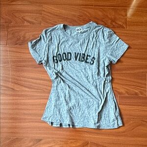 Sub_Urban Riot Heather Gray "GOOD VIBES" Graphic Tee